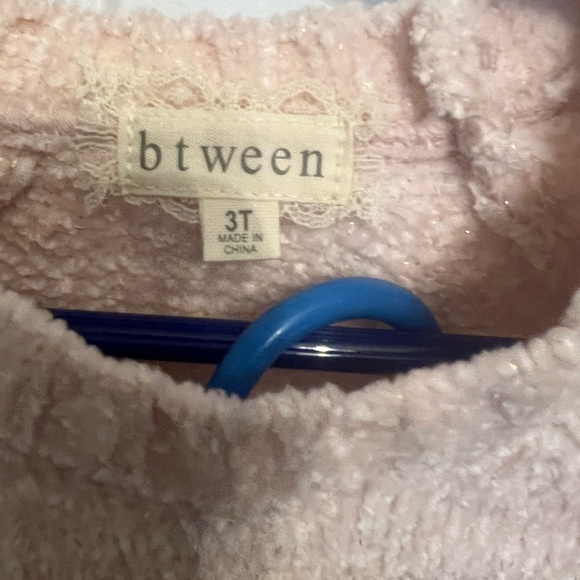 Pink Shimmer Fox Sweater and Patterned Leggings Set 3T - Picture 2 of 9